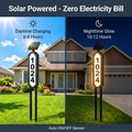 Illuminated Outdoor Solar Address Sign